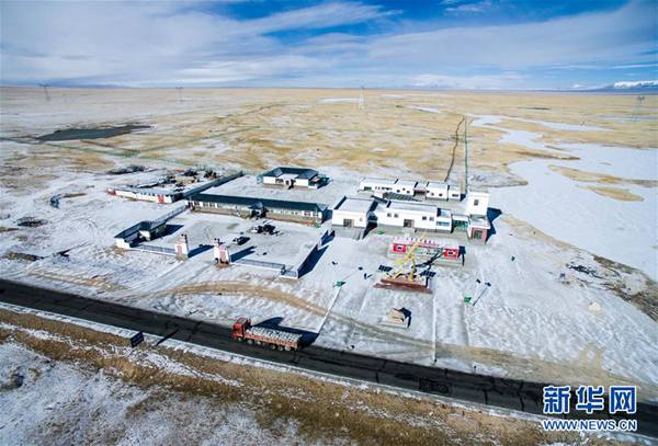 位于可可西里地区的索南达杰自然保护站（2016年12月2日摄）。 新华社记者 吴刚 摄